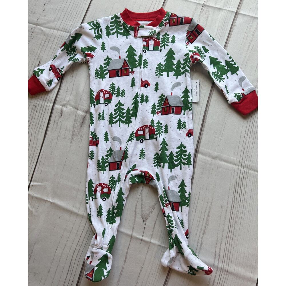 Holiday Time Baby Boys Holiday Sleep N Play One Piece Footed Crawler 3-6 M New